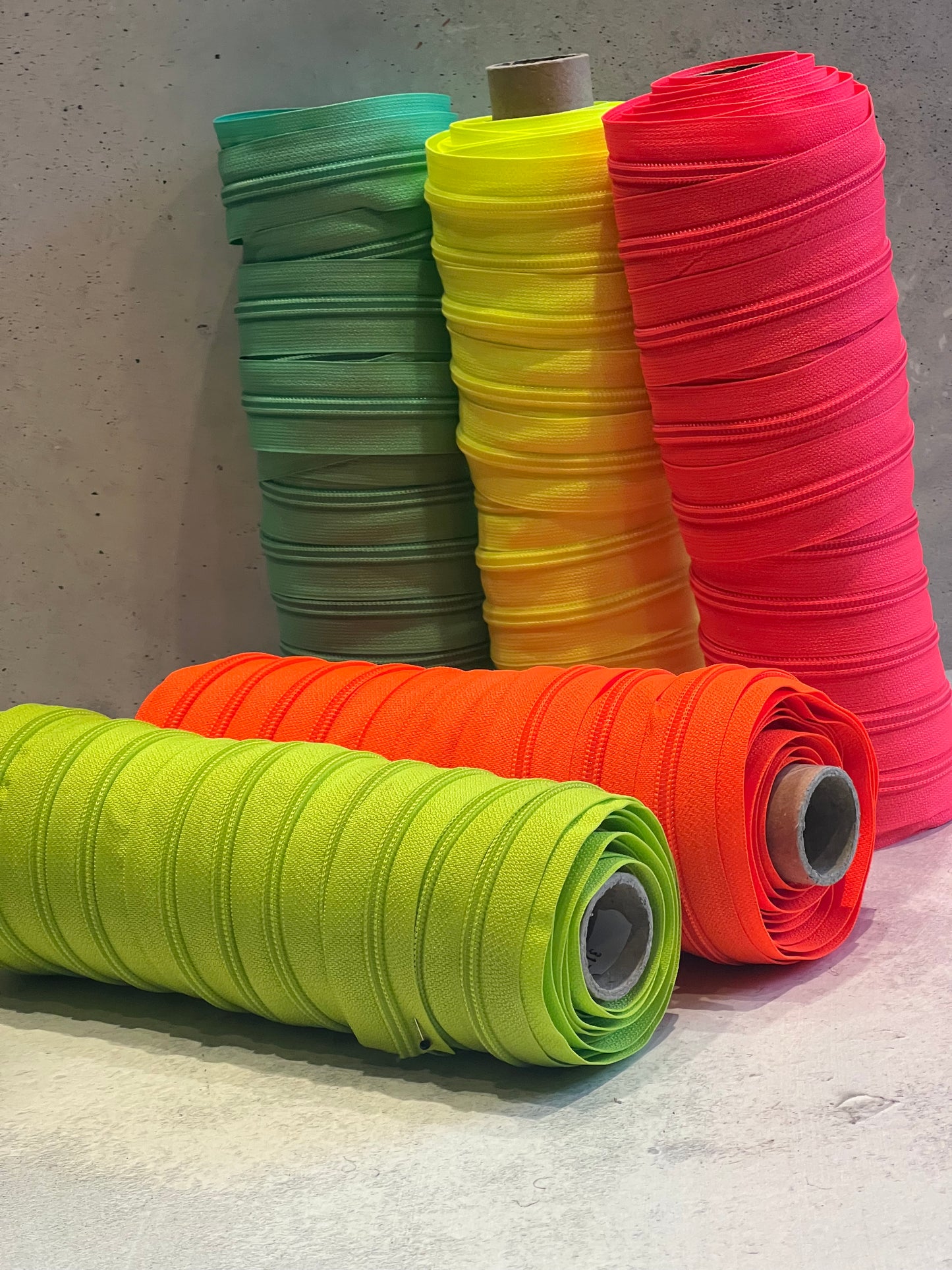 Polyripstop uni neon gelb