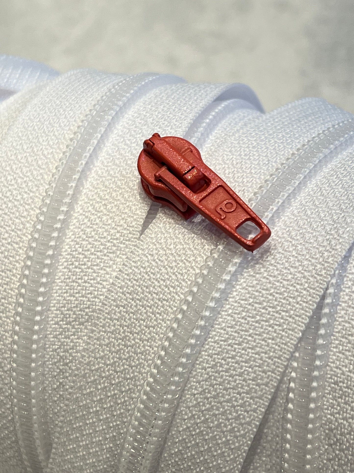 Endlos Reißverschluss P10 sizilianische orange inkl.2 Schiebern