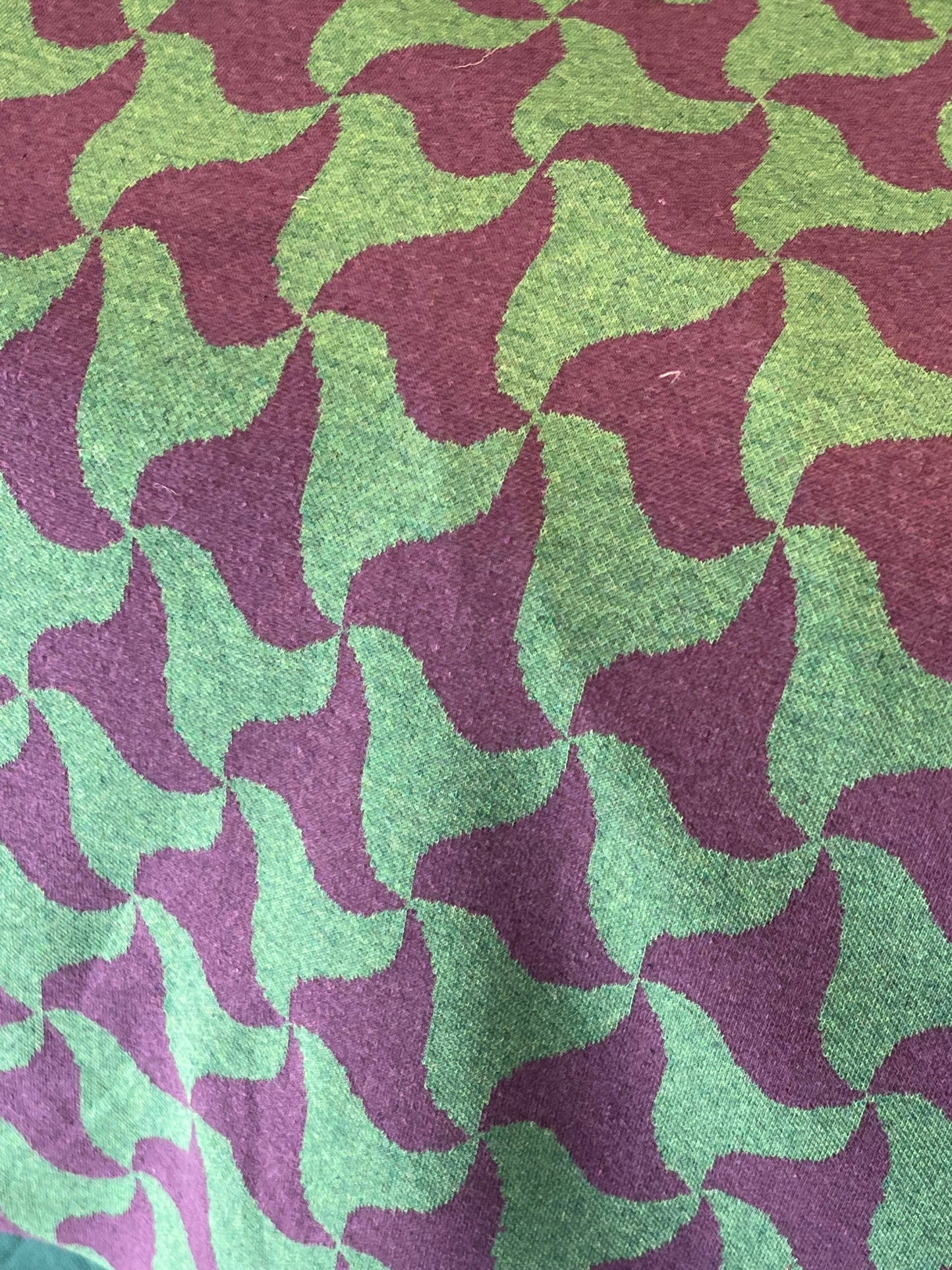 jacquardstoff recycled Abstract grün lilac