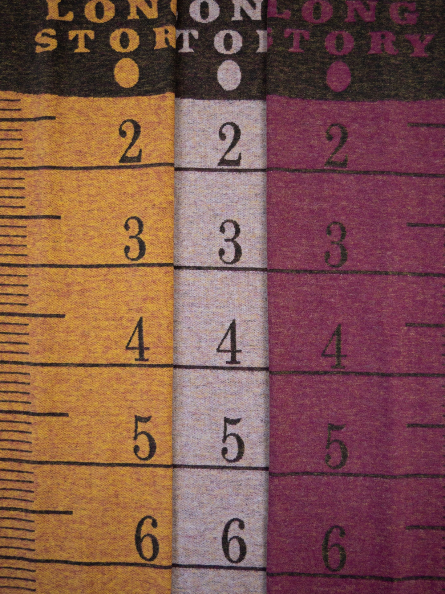 Jacquard Jersey Long Story Maßband XXL Panel 210cm