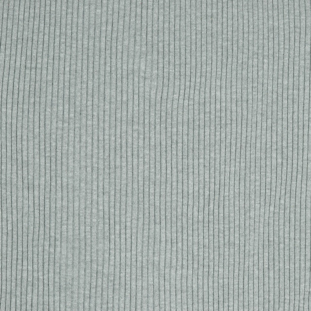 Bündchen Grobstrick grau melange