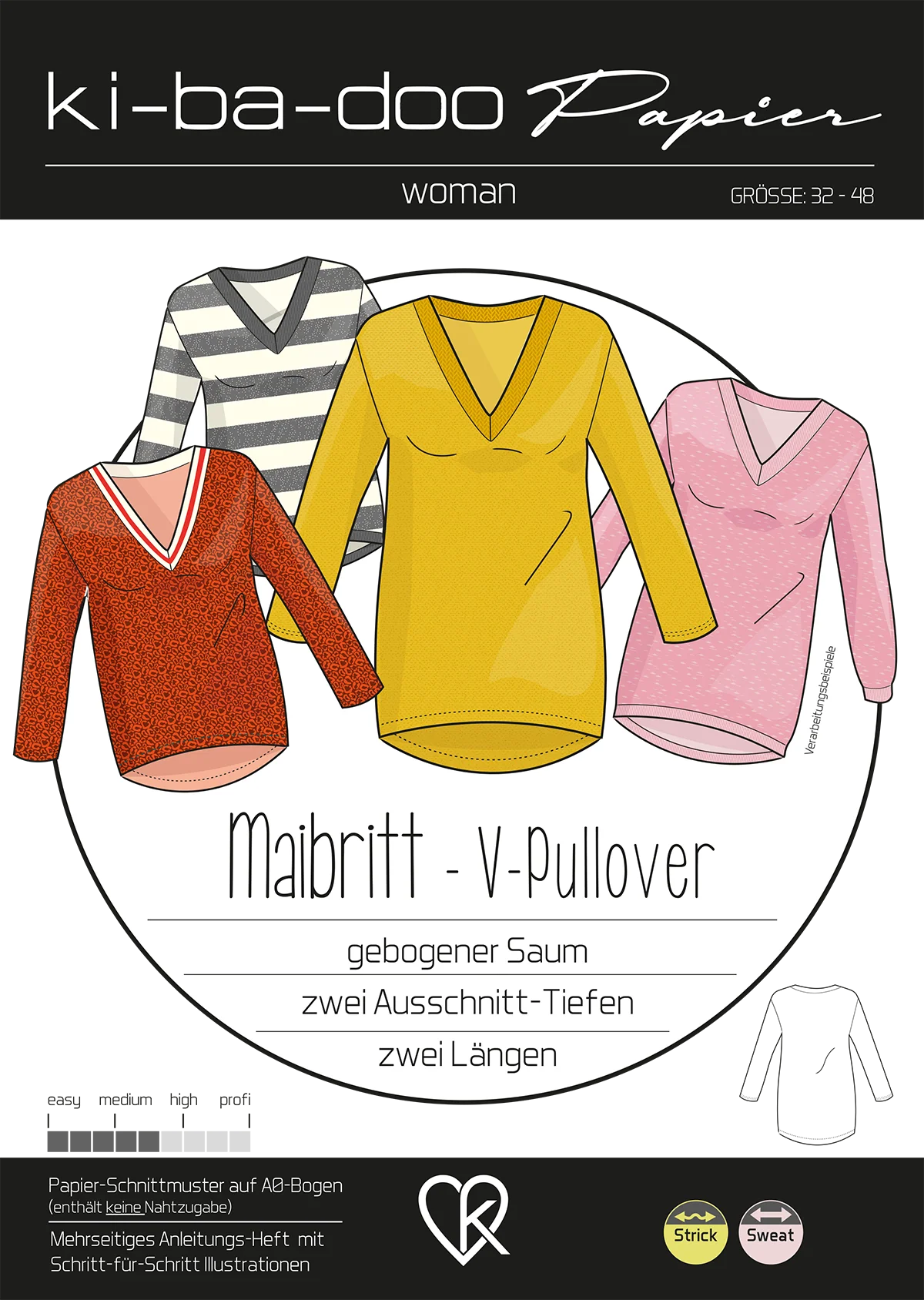 Ki-ba-doo V-Pullover Maibritt