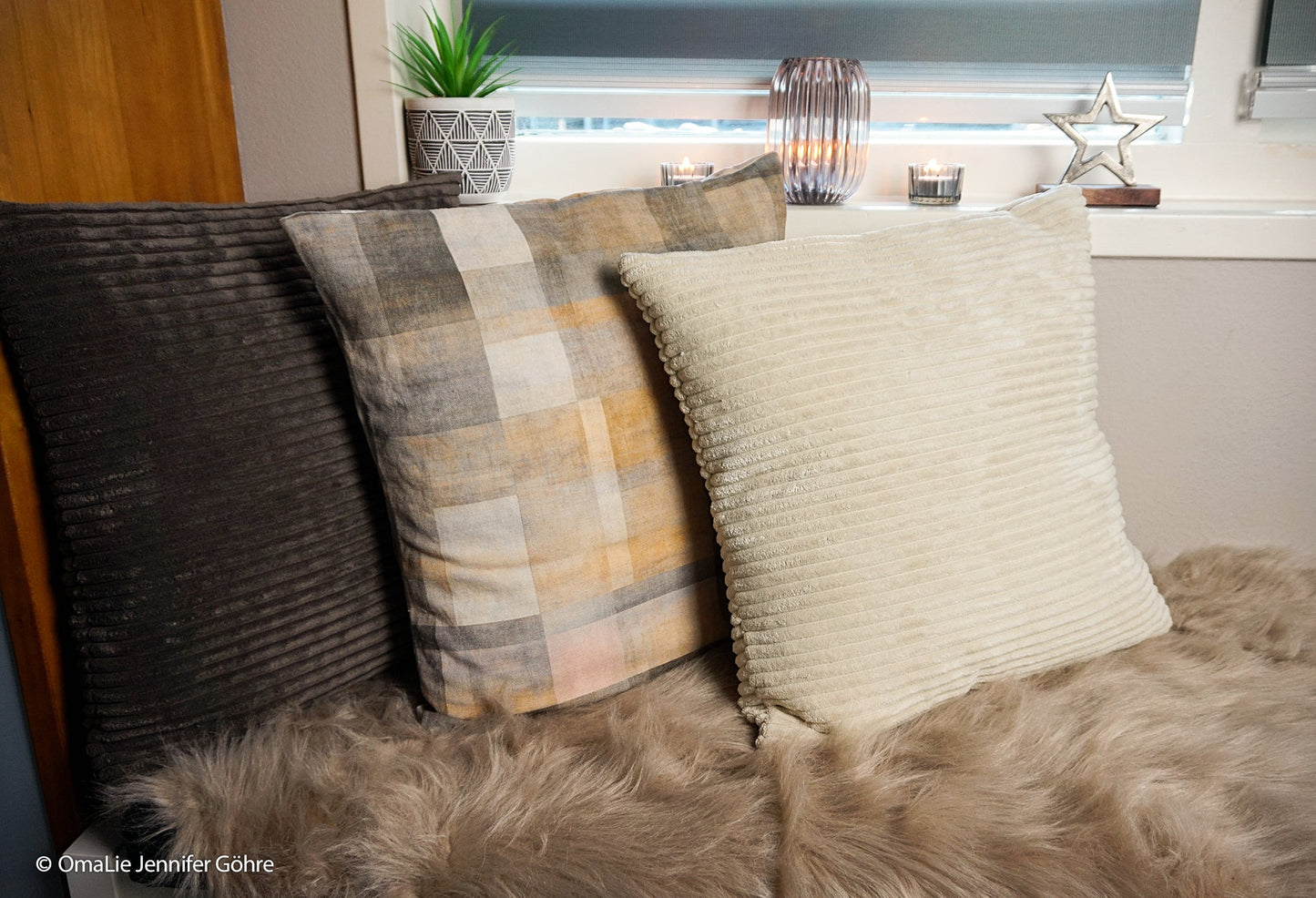 Cord Samt Wanja khaki oliv