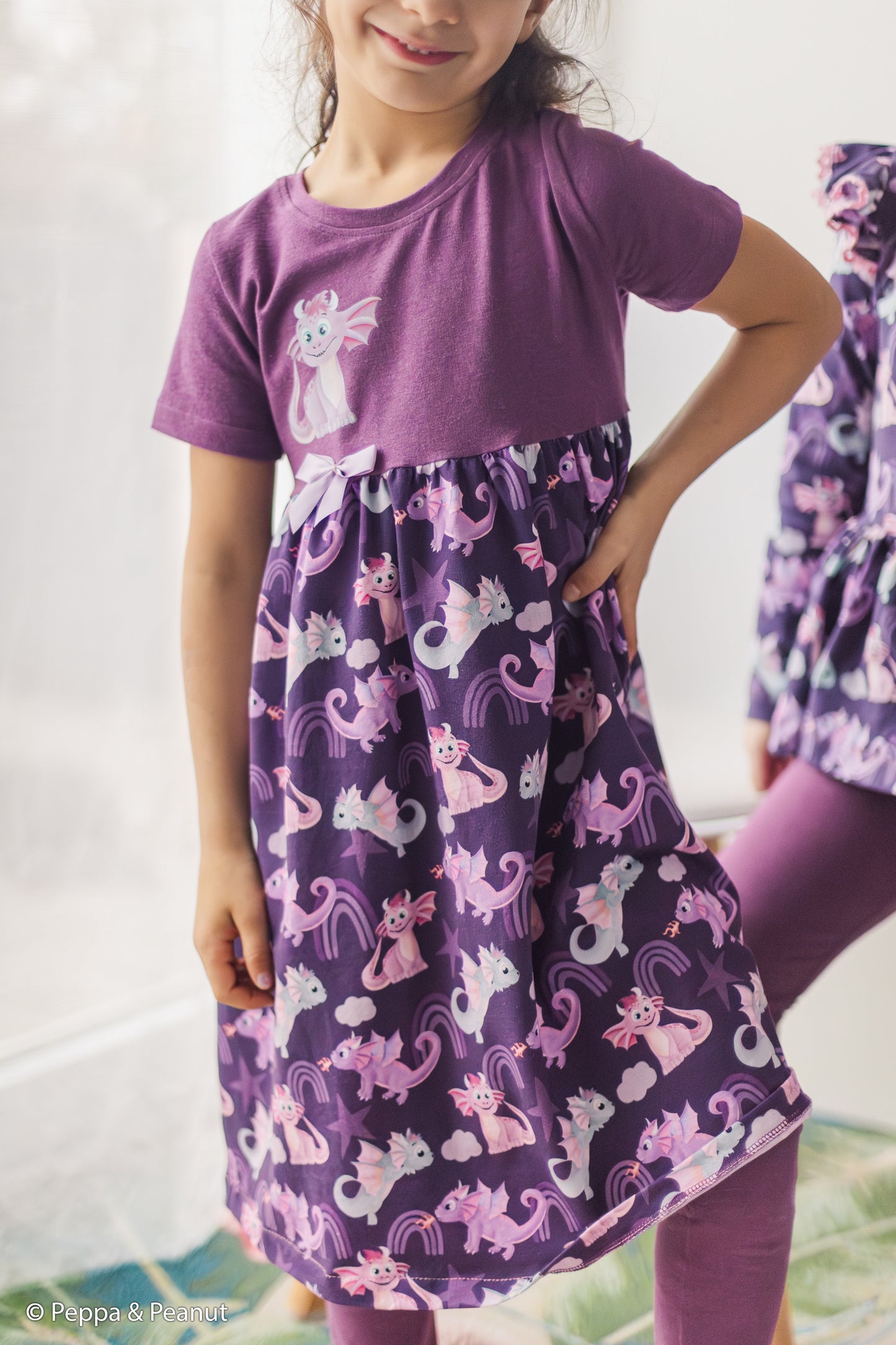 Jersey Fantastische Zauberwelten by Mrs.Mint Design Regenbögen Lila