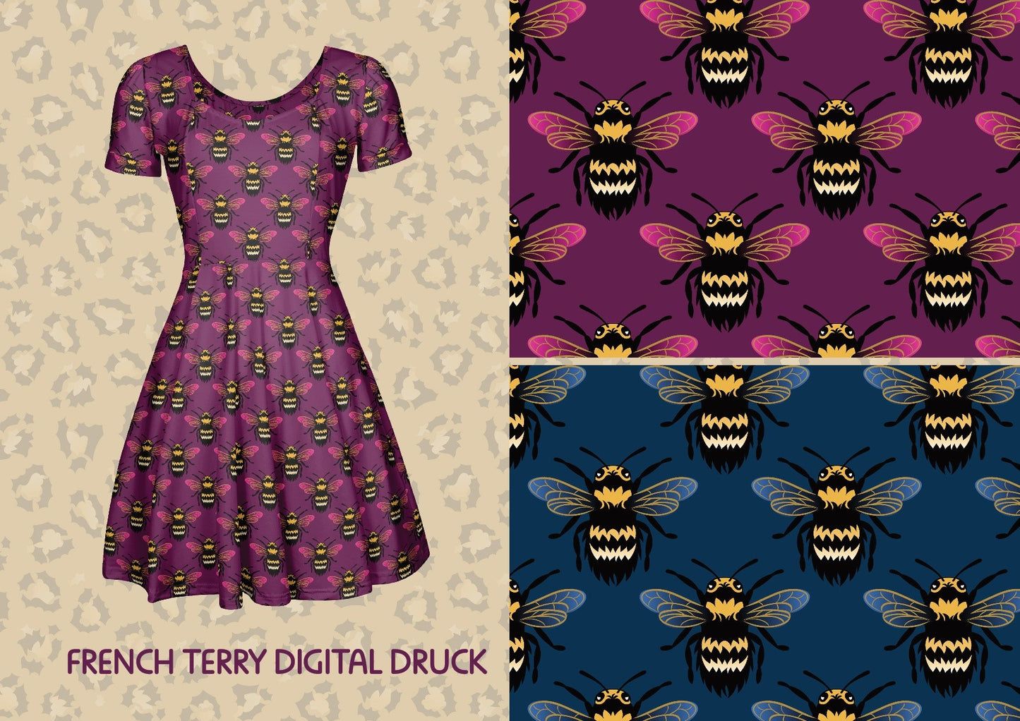 Sweat Bumblebee Love - BEE BUMBLEBEE blau