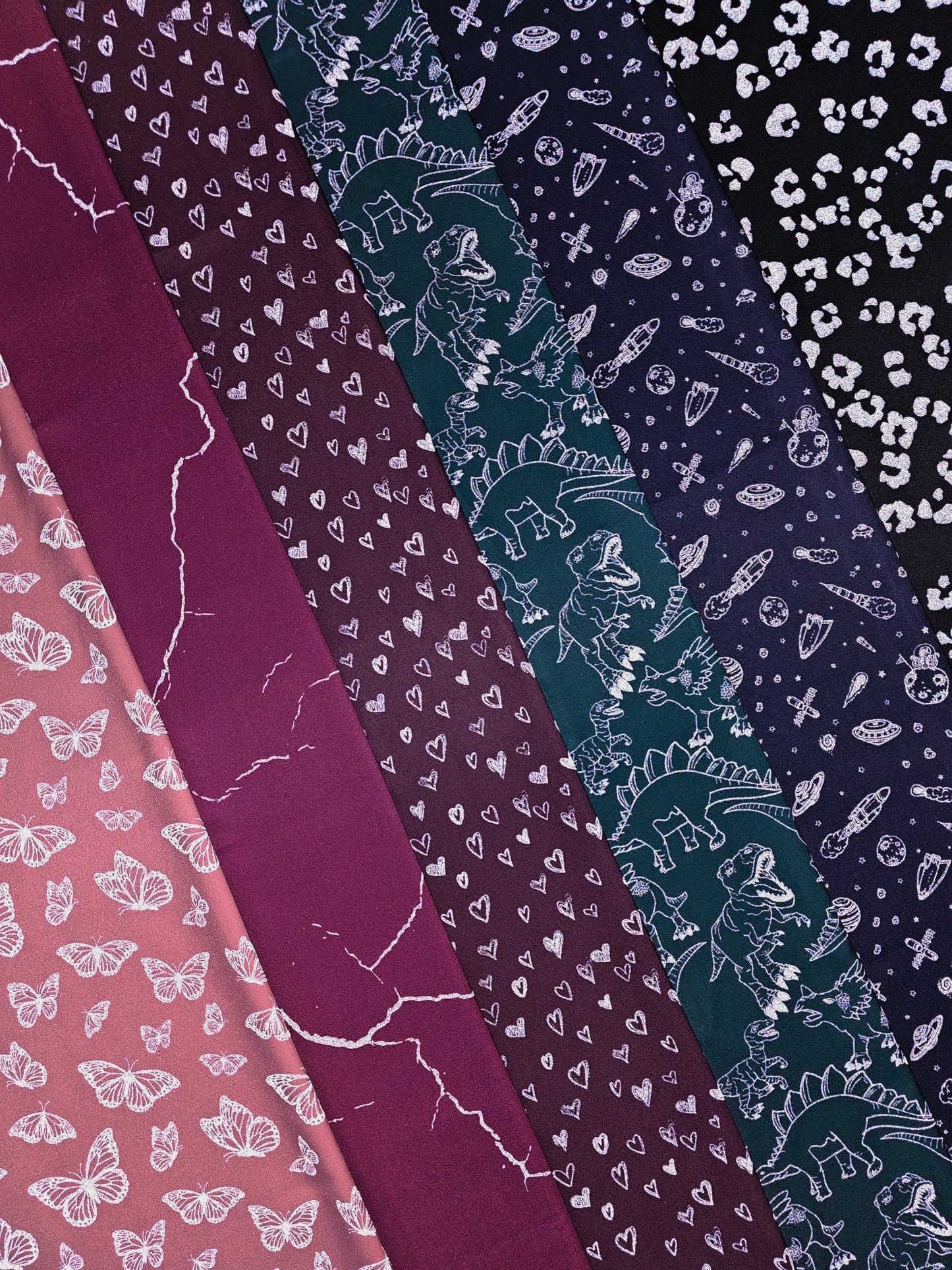 Softshell reflektierend Dinosaurier petrol