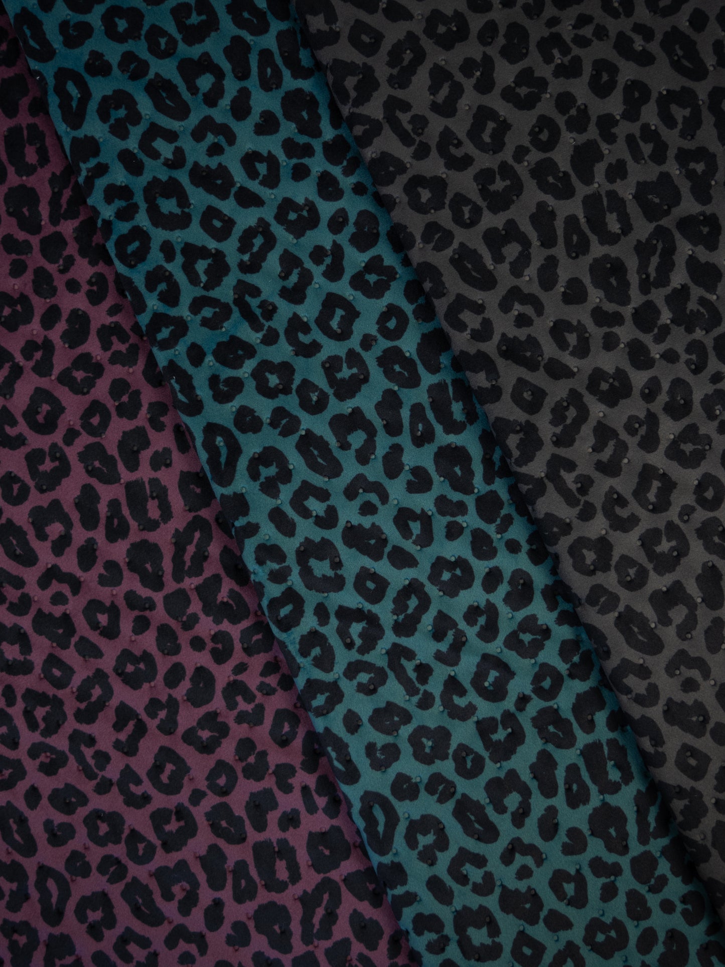 Stepper Samt Samos Leo Animalprint grau schwarz