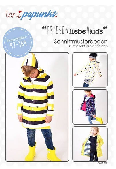 Lenipepunkt FRIESEN.liebe4kids Regenmantel Kinder #108