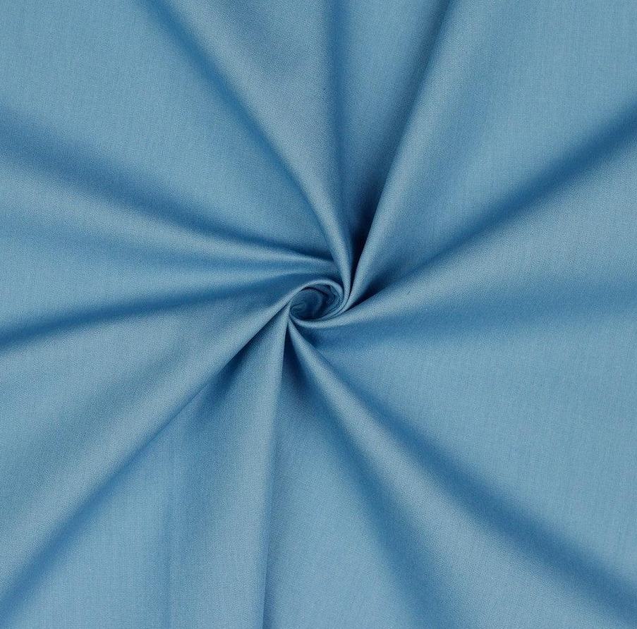 Baumwolle uni bio jeansblau hell
