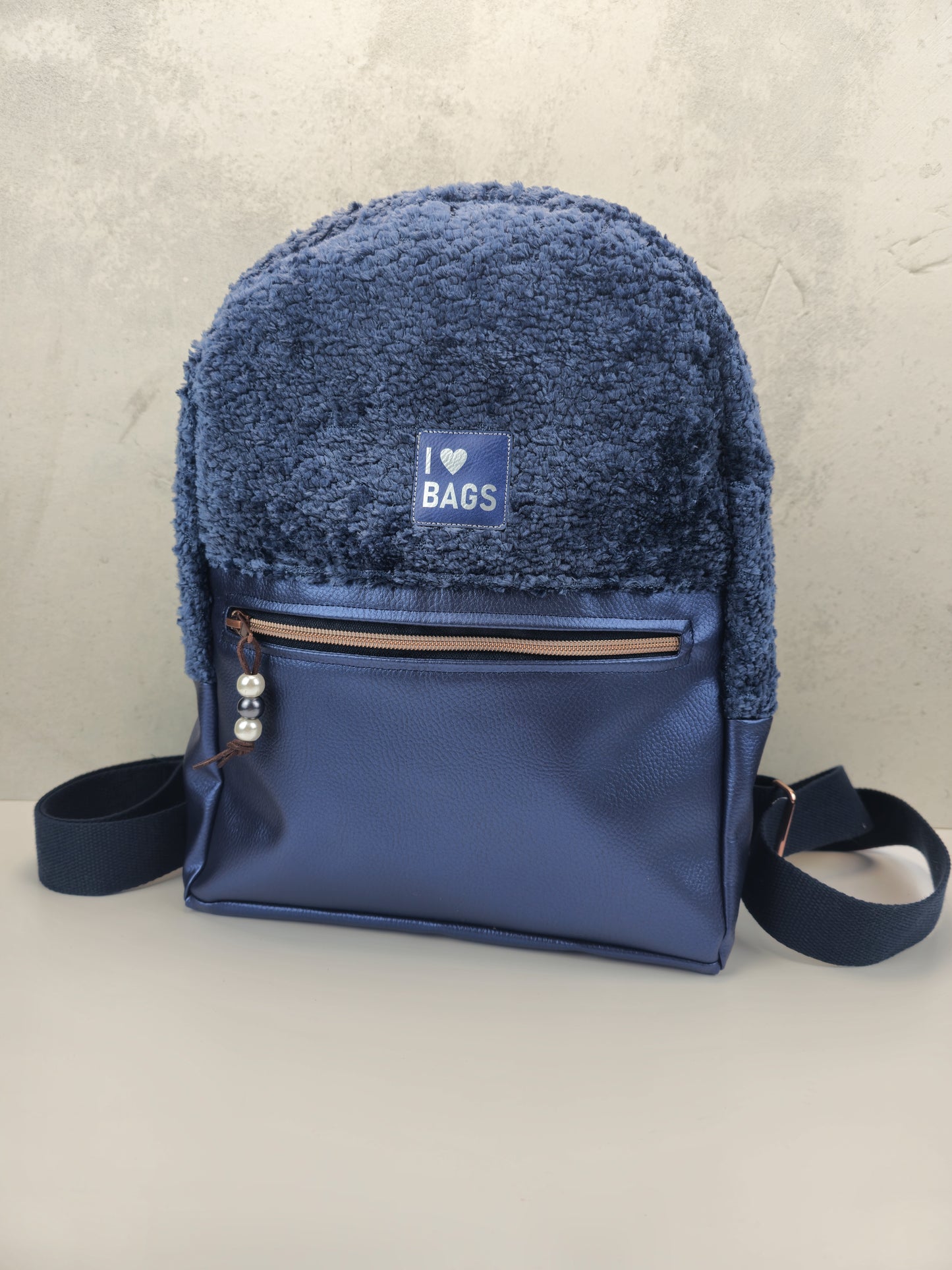 Dekostoff Chenille Bogota dunkelblau