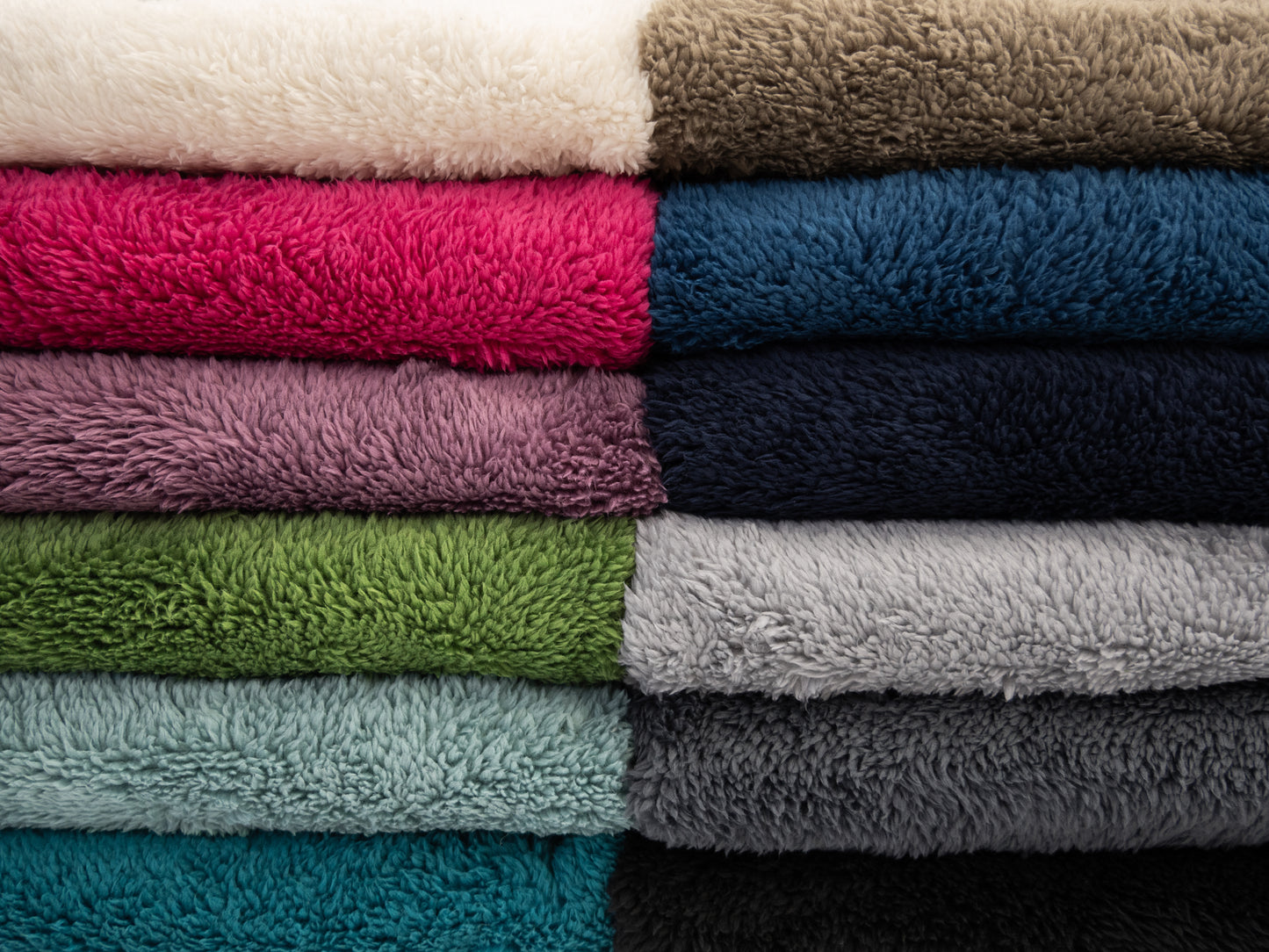 Plüsch Fleece Doublesided Tamme grün