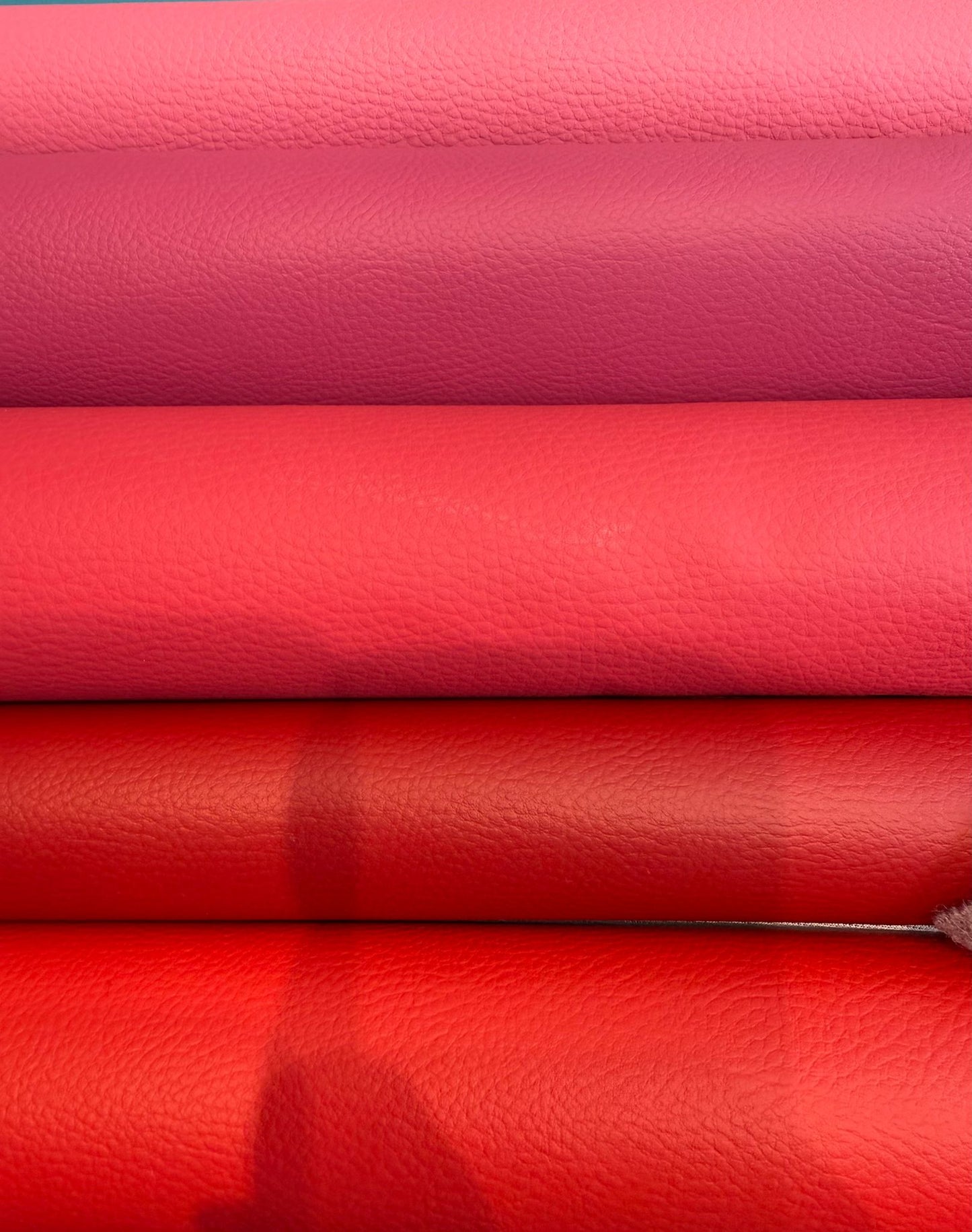 Kunstleder rot, dunkelrot, himbeere, pink & rosa