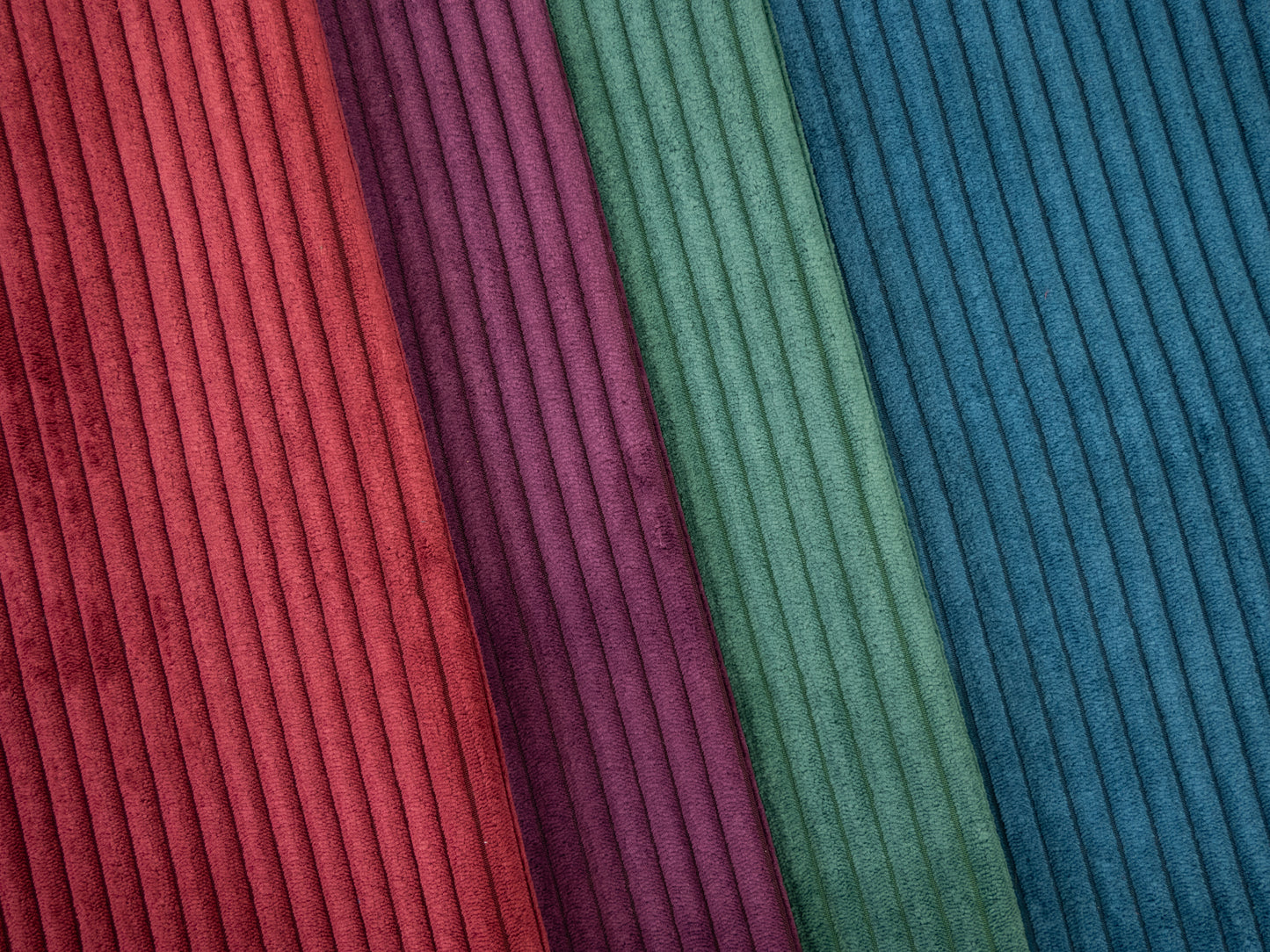 Cord Samt Wanja rauchblau