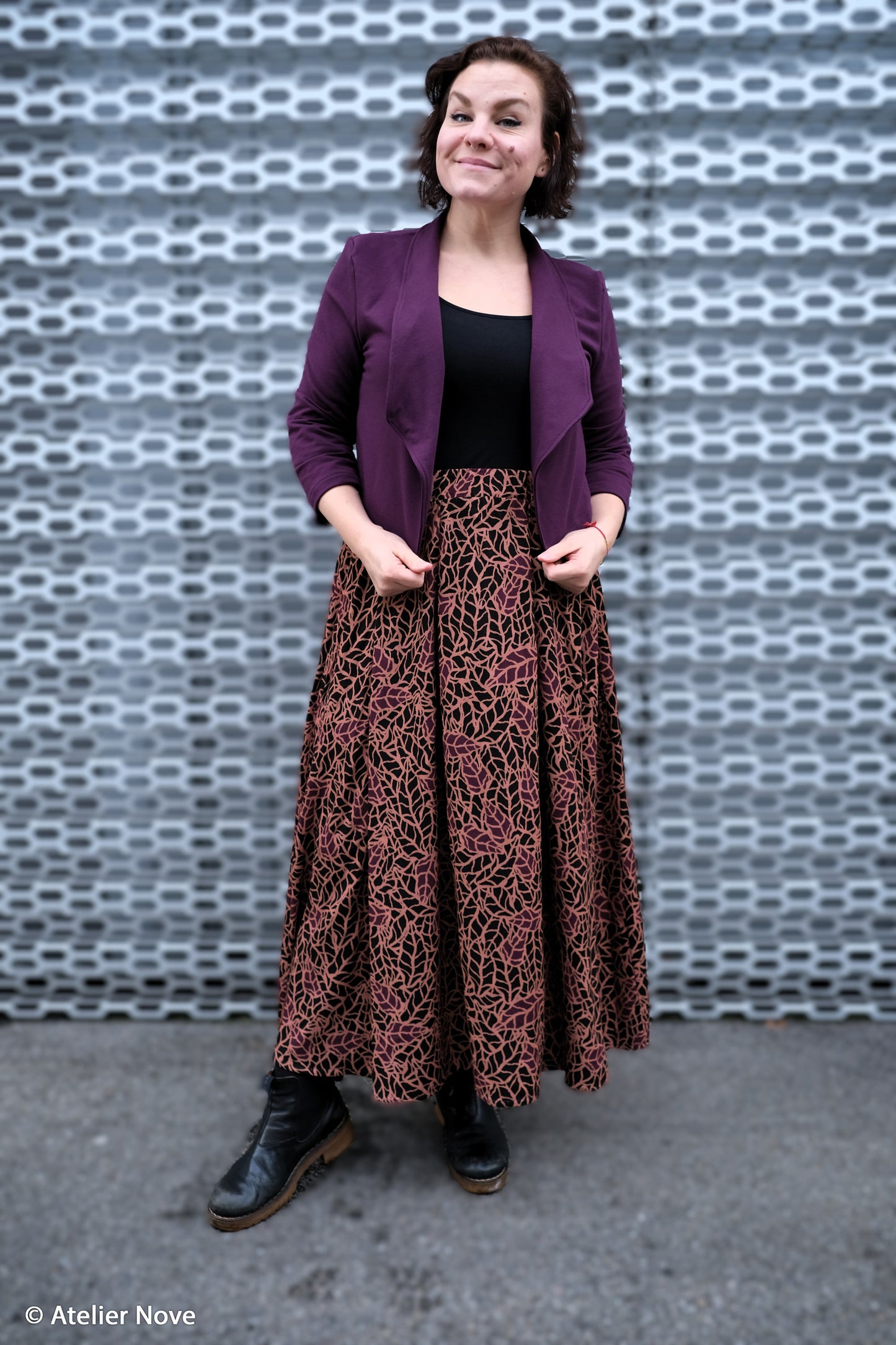 Viskose Bluse Octubre by Bienvenido Colorido aubergine
