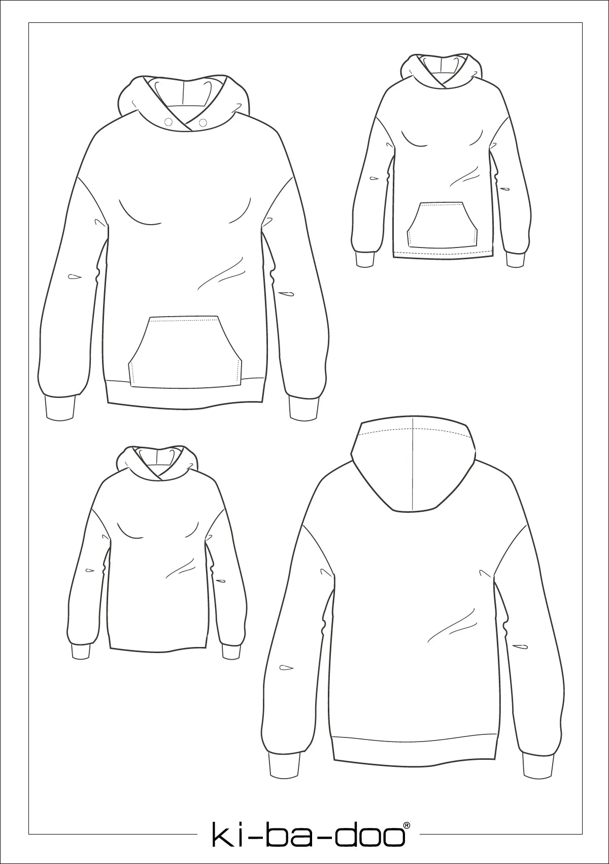 Ki-ba-doo Oversized Hoodie Damen