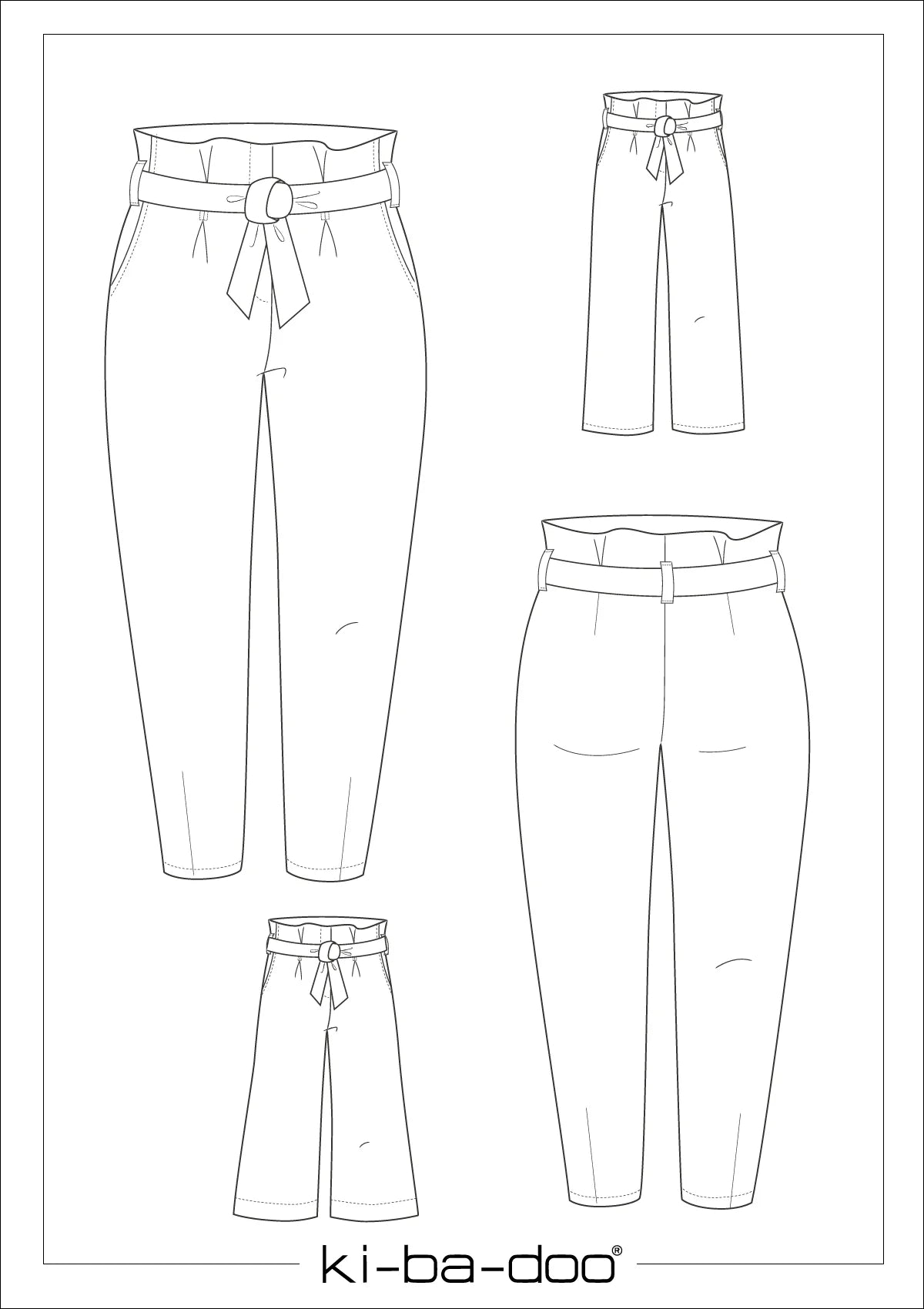 Ki-ba-doo Paperbag- Hose Daggy Damen
