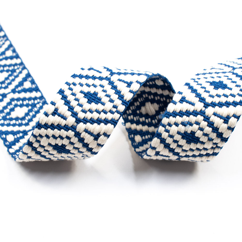 Gurtband Ethno blau 38mm