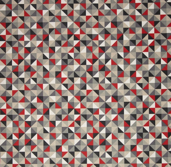 Canvas Leinenoptik Dreiecke