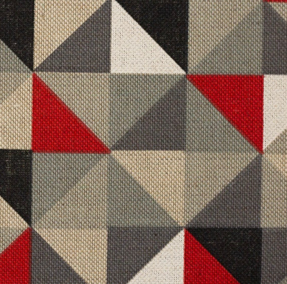 Canvas Leinenoptik Dreiecke