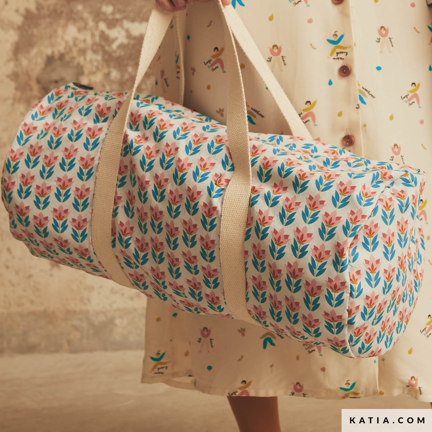 Baumwolle Katia 70's Flowers