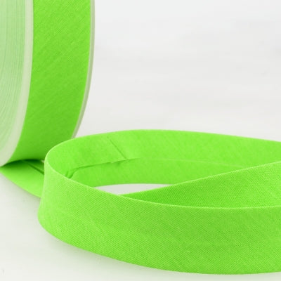 Baumwoll Schrägband gefalzt 40/20 neon grün