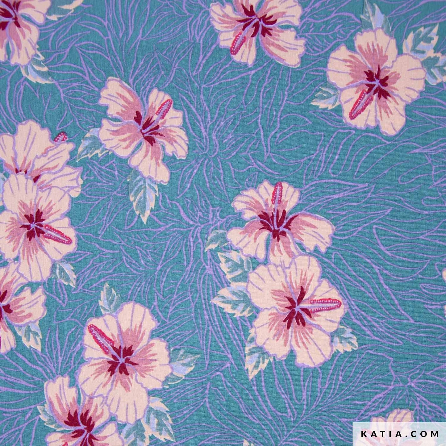 Viskose Jersey Hibiscus Amazonia