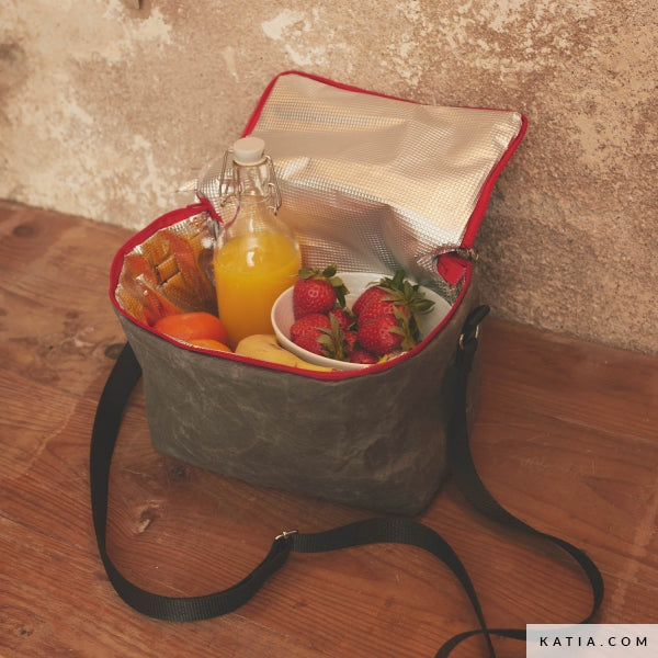 Waschbarer Papierstoff graphit grau