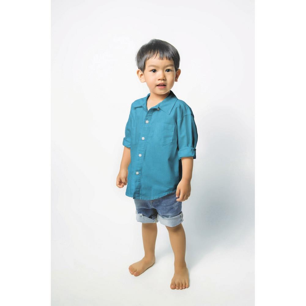 Baumwolle uni petrol