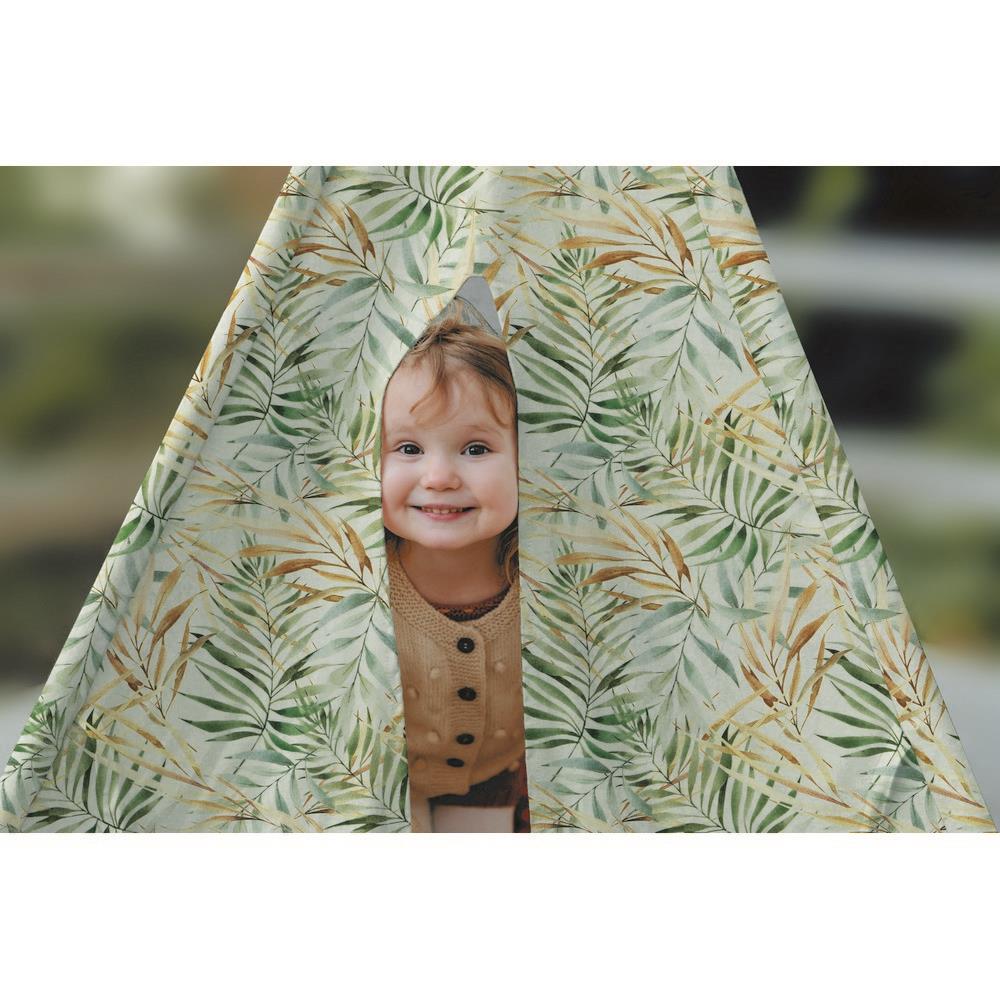 Canvas Blätter leinenoptik