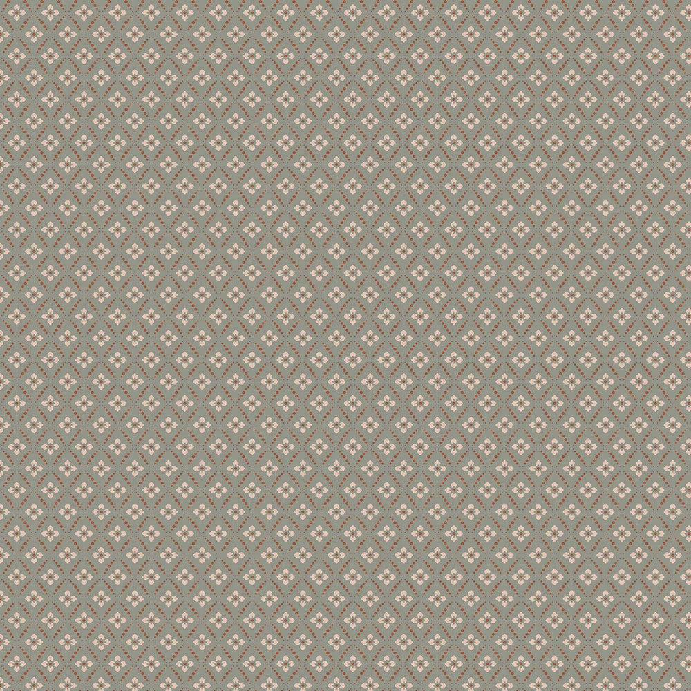 Baumwolle Flowers & Dots Kreise