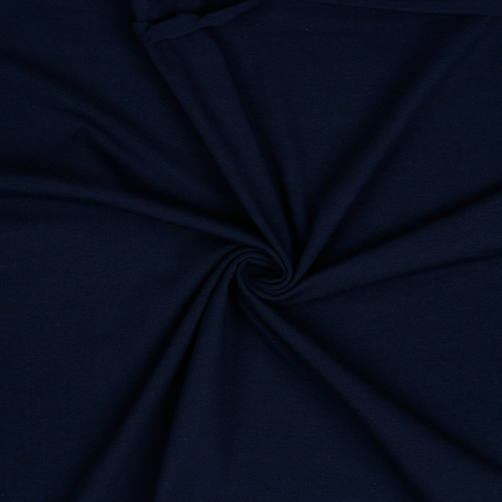 Jersey uni Bio marineblau