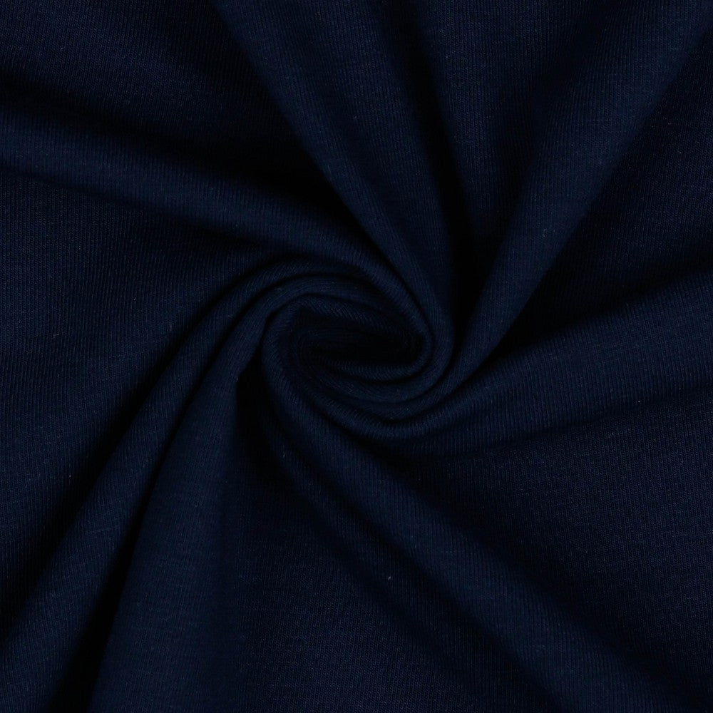 Jersey uni Bio marineblau