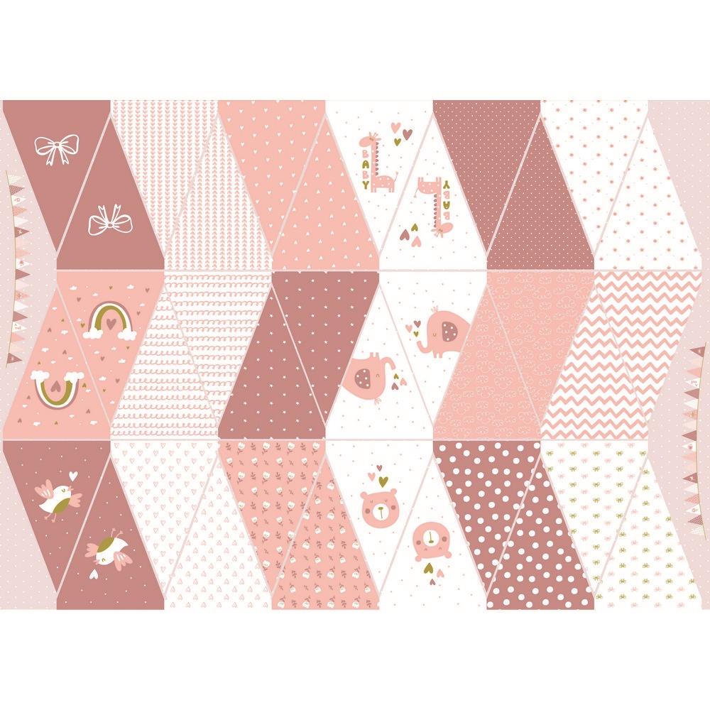 Baumwolle Panel DIY Girlande rosa