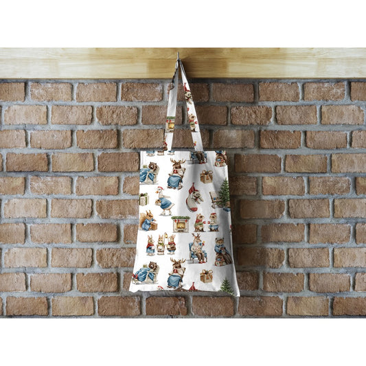 Canvas Weihnachten Animals leinenoptik