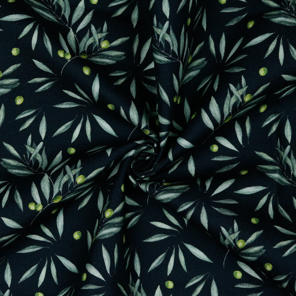 Canvas Oliven schwarz