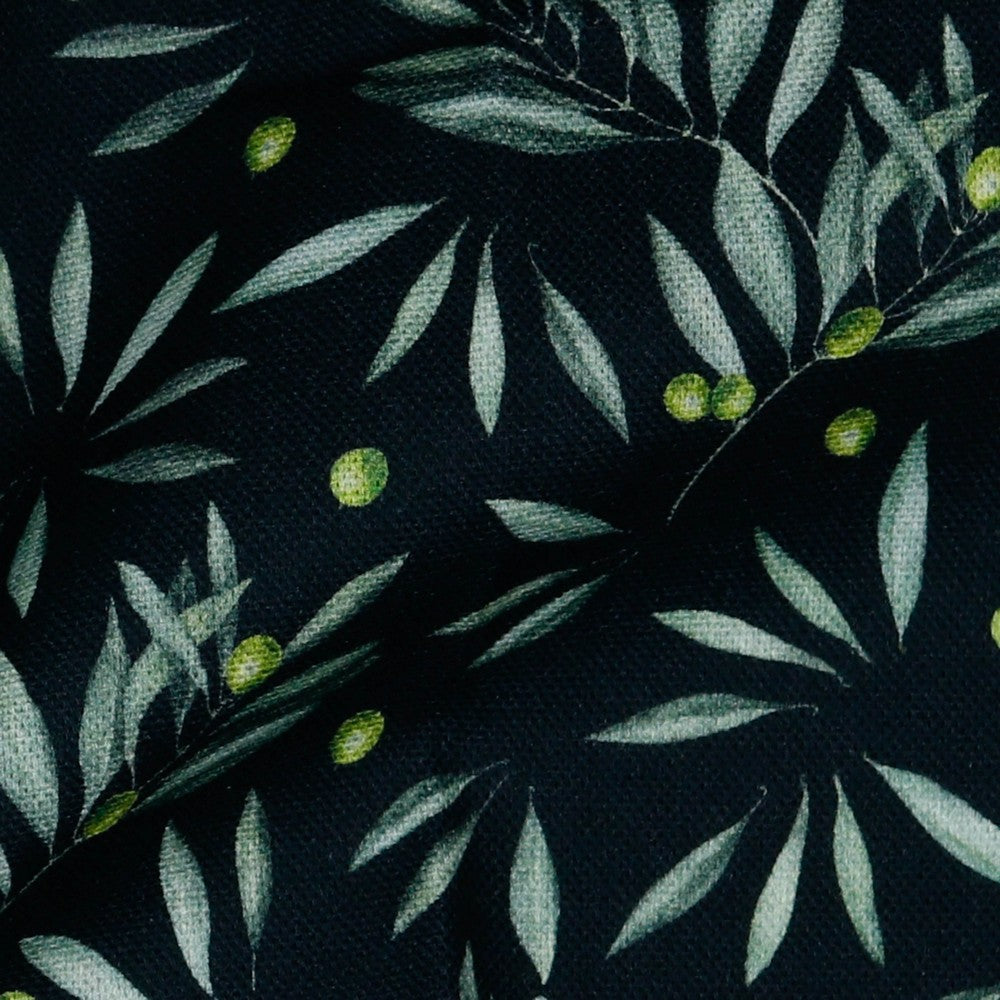Canvas Oliven schwarz