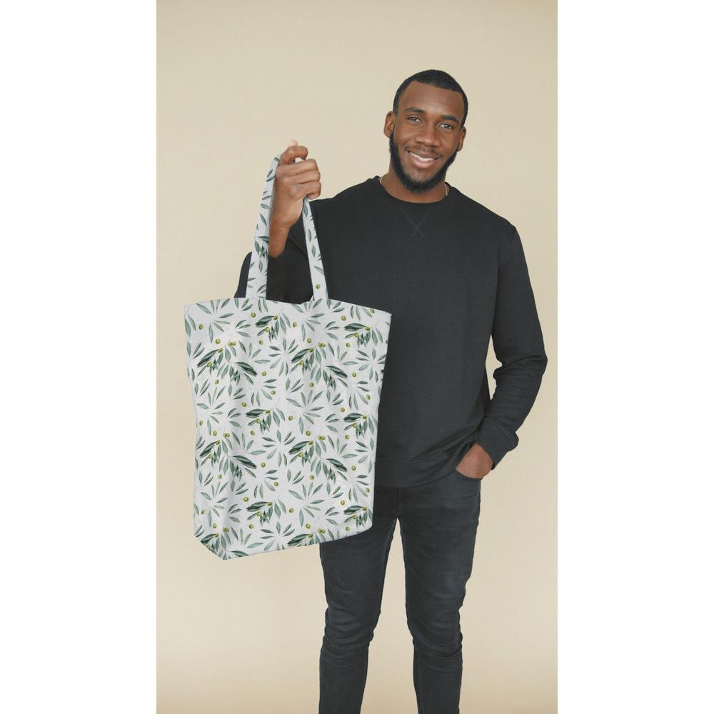 Canvas Oliven schwarz