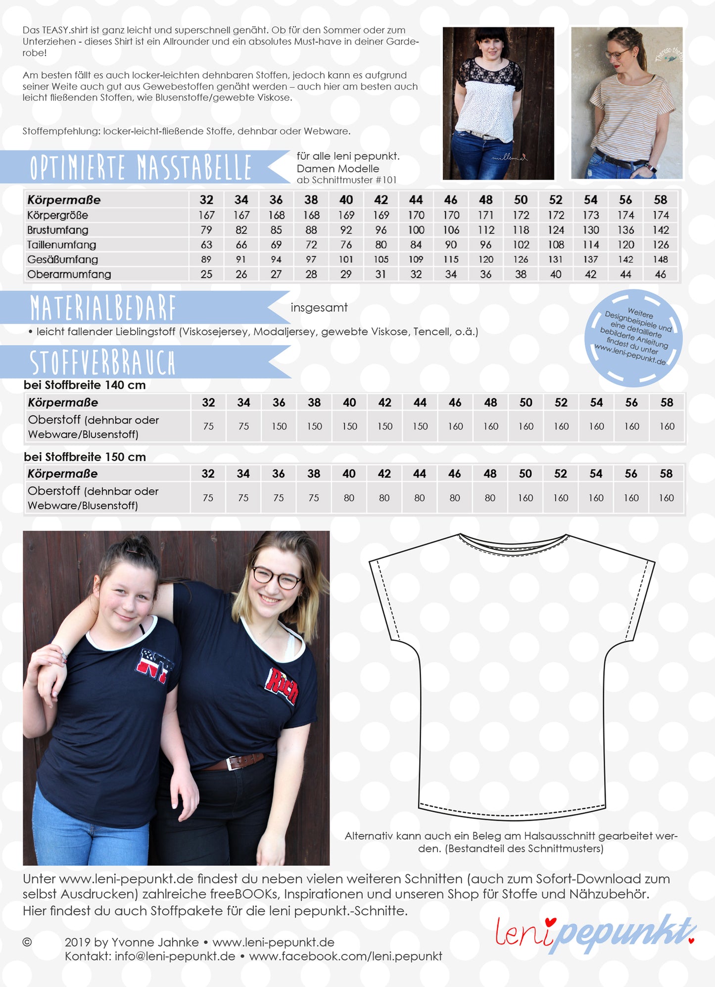 Lenipepunkt TEASY.shirt Damen #128