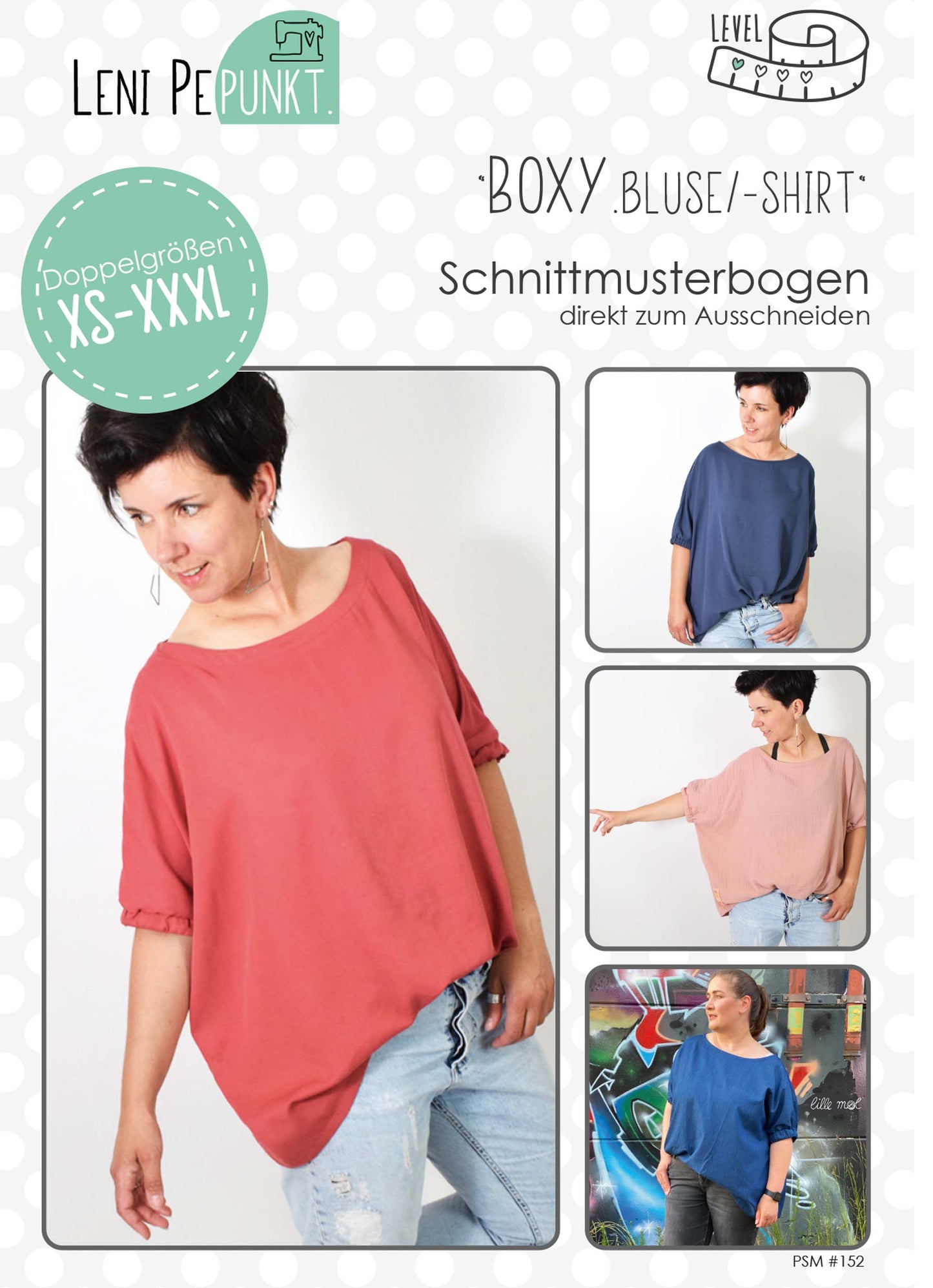 Lenipepunkt BOXY.bluse/shirt Damen #152