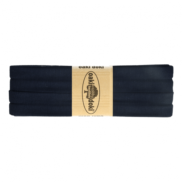 Jersey Schrägband 40/20mm Coupon dunkelblau