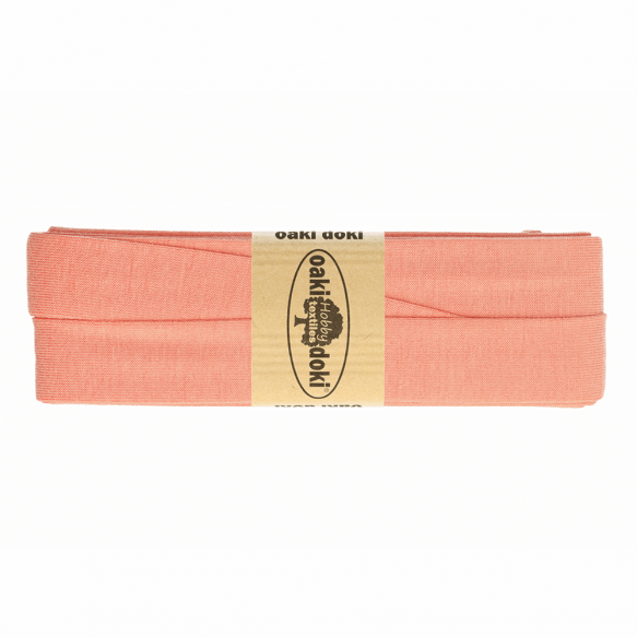 Jersey Schrägband 40/20mm Coupon lachs dunkel