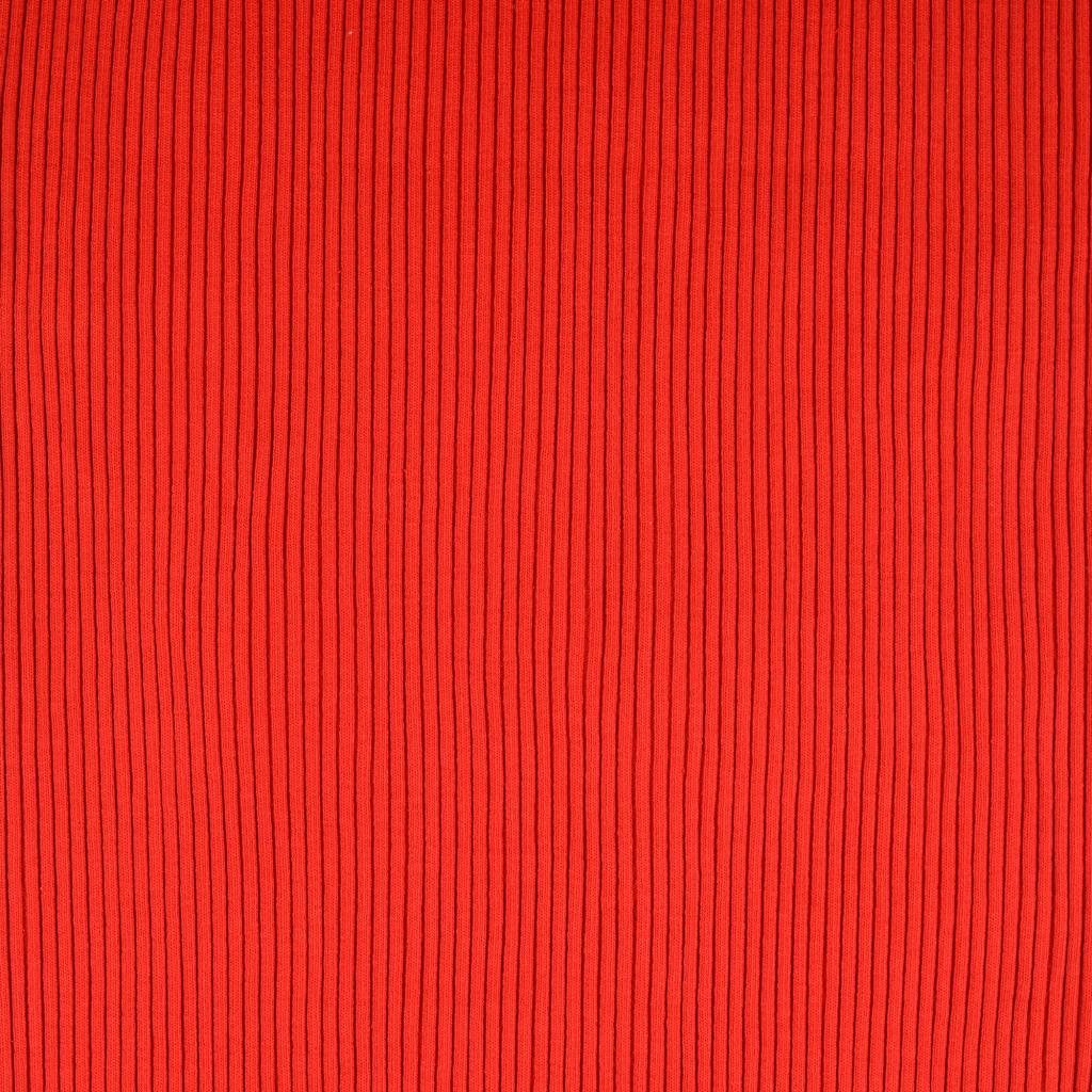 Bündchen Grobstrick rot