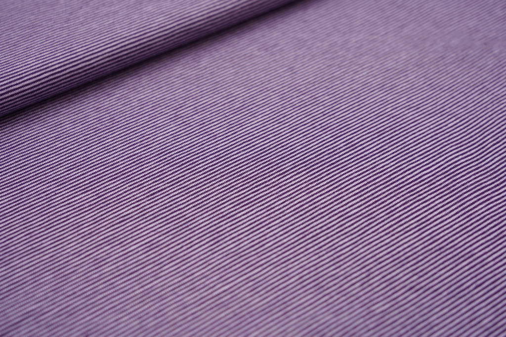 Jersey Streifen schmal flieder lila