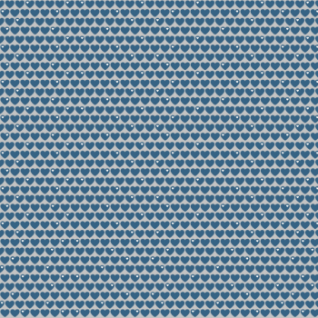 Jersey Graziela Herzchen meliert blau