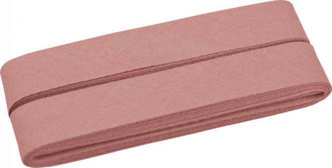 Baumwoll Schrägband gefalzt 40/20 altrosa