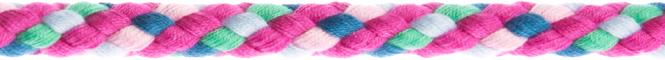 Baumwollkordel 8mm multicolour pink
