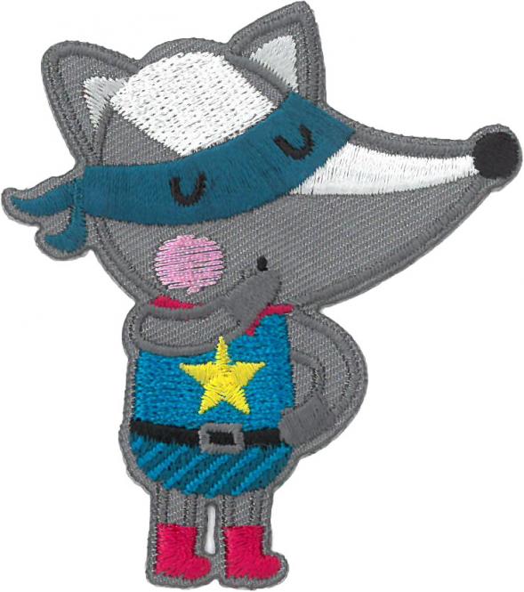 Applikation Superheld Dachs