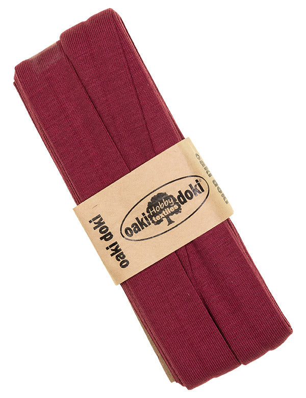 Jersey Schrägband 40/20mm Coupon himbeere