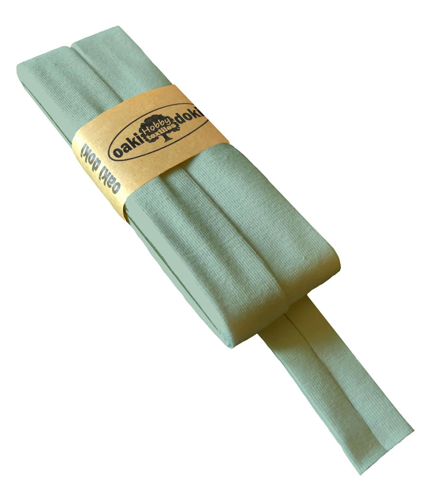 Jersey Schrägband 40/20mm Coupon mistel