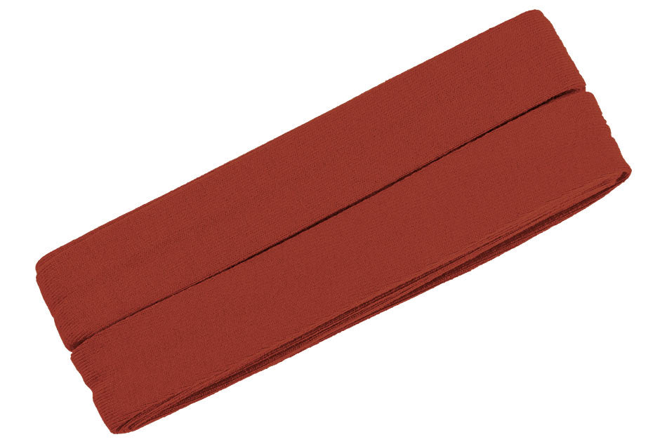 Jersey Schrägband 40/20mm Coupon rostbraun